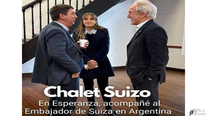 En el Chalet Suizo de Esperanza, junto a @AleVanStrate acompañamos al Embajador de Suiza en Argentina durante la reunión nacional de FASRA.